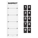 Suck UK Mugshot Height Chart | Wall Growth Chart For Kids & Adults | Party & Photobooth Prop