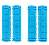 PLATT Bicycle Handlebar Grips Colorful Rubber Mushroom Grips for BMX/MTB/Boys and Girls Kids Bikes(Light Blue,2 Pairs)