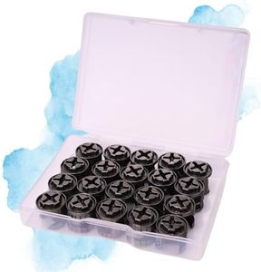 Cam Locks for Furniture Eccentric Wheels 50Pcs 12x11mm, Black Furniture Cam Lock Fasteners Compitable with IKEA Hardware Parts, Multi-Size Repair Spare Parts Nut & Bolt Assortment Sets