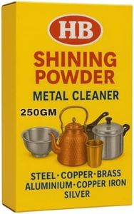 Shining Powder for Six Metals (Copper, Brass, Aluminum, Iron, Silver and Steel)/Instant Cleaner Polish/Anti-Tarnish/Shines (250 GM)