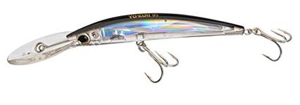 Yo-Zuri Crystal 3D Minnow Deep Diver Lure, Silver Black, 5-1/4-Inch