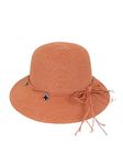 FabSeasons Sun Beach Hat/Caps for Women & Girls, for sun protection Orange