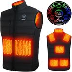 DOACE Heated Vest for Men, Smart Electric Heating Vest Rechargeable, Battery Not Included,L