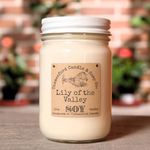 Lily of the Valley Scented Candle - Smells like freshly picked lily of the valley (12oz)