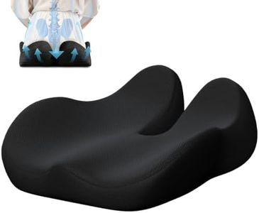 CXC Seat Cushions for Office Chairs, Ergonomic Memory Foam, Black
