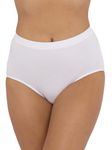 ArkXani Women’s Seamless Control Maxi Briefs High Waisted Breathable Underwear Comfortable Ladies Romance Lingerie Girls Full Brief Panties White (S)