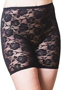 Bandelettes ELEGANCE Anti-Chafing Lace Panty Shorts - Prevent Thigh Chafing – Semi-Compression Shorts for Inner-thigh Rubbing - Breathable & Comfortable - Women's Underwear & Lingerie (Black, S)