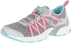 Ryka Womens Hydro Sport Cross Training Water Shoe, Silver/Grey/Blue/Pink Fabric, 5