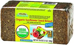 Mestemacher Bread Organic Sunflower Seed, 17.6-Ounce (Pack of 4), 70.4 Ounce