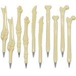 Maydahui 10PCS Bone Shape Ballpoint Pens Nurse Doctor Pen Black Ink for Halloween School Office Party Students