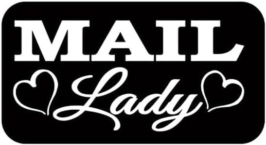 Mail Lady TP 736 8" Decal Sticker us mailman carrier frequent stops mailbox girl