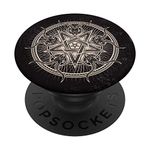 PopSockets Pentagram Occult Mystic Devil Gothic Demon Baphomet Satanic PopSockets PopGrip: Swappable Grip for Phones & Tablets