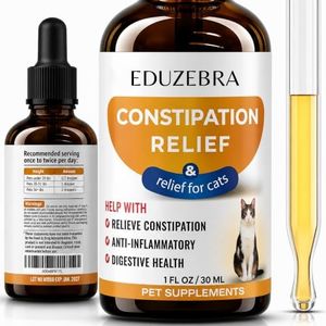 EDUZEBRA Cat Constipation Relief, Constipation Relief for Cat, Cat Laxative Constipation Relief, Cat Stool Softener, Cat Laxative, Promotes Digestive Health.