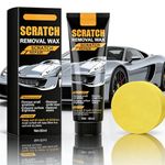 Car Scratch Remover Kit for Cars Car Scratch Remover & Polishing Wax Kit Scratch Removal Wax with UV Protection Includes Sponge Applicator for Car Paint Scratch Repair Quick Swirl Mark Fix for All Car