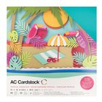 American Crafts 376991 Cardstock Variety Pack Tropical 60 Sheets of 12 X 12 Cardstock