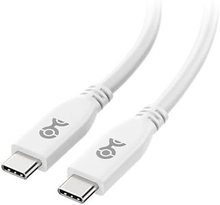 Cable Matters 40Gbps USB 4 Cable 6.6 ft / 2m, 8K Video, 240W Charging, USB4 Cable/USB C Display Cable, White, Compatible with Thunderbolt 4, iPhone 16/15 Pro Max Plus, MacBook, XPS, Surface Pro