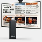 EZ AD TV - AI Digital Signage Stick - Cloud Controlled AI Digital Signage Media Player - AI Creates Content On Digital Display Board - Powerpoint uload 4K Media Player + Mobile App W/Template Builder