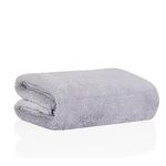 Glivary Microfiber Large Bath 300 TC Towels | (70X140) Extra Soft Plush & Quick Dry High Absorbency Large Size Towels For Bathing (Grey)