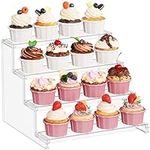 Lifewit 4 tier Clear Cupcake Stand,