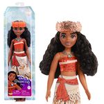 Mattel Disney Princess Dolls, Moana Posable Fashion Doll with Sparkling Clothing and Accessories, Disney Movie Toys, HLW05