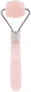 Skin Gym Rose Quartz Mini Roller Facial Massager for Wrinkles and Fine Lines Anti-Aging Face Lift Skin Care Beauty Tool