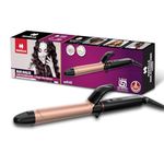 Havells Hair Curler | KeraNourish + Argan Revitalizer | Long Barrel | Anti - Scalding Design |In Built Clamp | For Bouncy Curls | 2 year Guarantee | HC4141