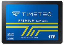 Timetec 1TB SSD 3D NAND SATA III 6Gb/s 2.5 Inch 7mm (0.28") Read Speed Up to 550 MB/s SLC Cache Performance Boost Internal Solid State Drive for PC Computer Desktop and Laptop (1TB)