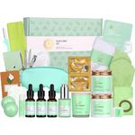 Tea Tree Facial Skin Care Set & Spa Kit - Gift for Men & Women Ideas, Self-care Relaxation Gifts, Bath and Body Gift with Essential Oils, Hyaluronic Acid Serum, Christmas, Dad, Mother's Day, Birthday