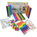 StepsToDo Math Learning Cubes Set – 200 Number Blocks, 200 Face Plates, 108 Stickers, 20 Activity Cards, Activity Guide – Hands-On STEM Educational Toy for Kids, Counting, Patterns, Place Value