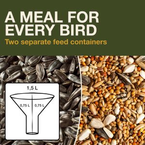 Davos Hanging Bird Feeder Station – Outdoor Garden Wild Bird Feeder