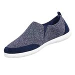 isotoner Men's Sport-Knit Indoor/Outdoor Slippers, Navy Blue, 11