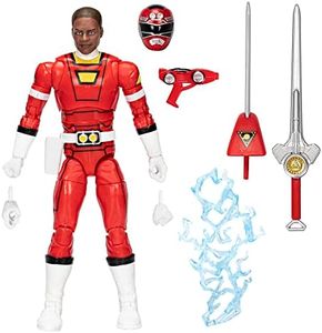 Power Rangers Lightning Collection Turbo Red Ranger 6-Inch Premium Collectible Action Figure Toy with Accessories, Kids Ages 4 and Up