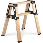 2x4basics 90196MI Custom Pro Brackets Sawhorse, 2 Pack, Black