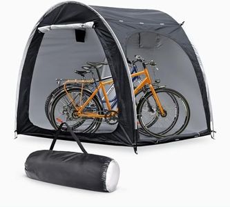 CHUCII Bike Cover Tent, Bicycle Storage Shed, Outdoor Waterproof Bike Storage Tent Cover, Heavy Duty Aluminum Alloy Bracket Thicken Two Doors Tent for Outside Outdoor Bicycle Sundries Storage