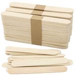 WISYOK 120 Pcs Wood Craft Sticks 5.9 Inch, Ice Cream Sticks, Jumbo Sticks, Popsicle Sticks, Ideal for Building Model, Kids Handicraft, and Creating Craft Projects