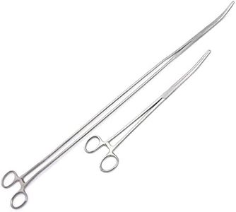 AAProTools New 2pc Fishing Set 12" + 24" Curved Hemostat Forceps Locking Clamps Stainless