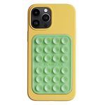 OCTOBUDDY MAX Silicone Suction Phone Case Adhesive Mount - Hands-Free, Strong Grip Holder for Selfies and Videos - Durable, Easy to Use - iPhone and Android Compatible - 2.6″ x 3.9″, Green Ash