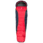 Trespass Unisex-Youth BUNKA 3 Season Sleeping Bag with Hollow Fibre Filling, 170 x 65 x 45 cm, Red, 170 cm x 65 cm x 45 cm