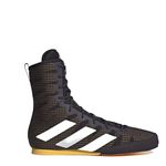 Adidas BoxHog4 Boxing Shoes - High-Performance Grip, Comfort, and Modern Style, Black/Orange, 8.5