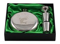 Gone Fishing - 10 oz Round Flask Gift Set