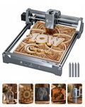 Laser Engraver and Cutter, K15PRO Desktop Engraving Machine for Wood, Leather, Acrylic Coated Metal, 0.01mm Ultra Fine Precision, 10000mW Class 1 Laser