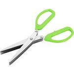 Oblivion 5-in-1 Multifunction Vegetable Scissors & Herb Shears Set: Stainless Steel Kitchen Cutting Tool with Cleaning Comb, Precision Utensil for Efficient Chopping Quick Prep Accessory (Pack of 1)