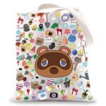 BWWKTOP Animal Tommy Tote Bag Video Gamer Gift Villagers Animal Shoulder Bag Bells Bag Merch (bells)