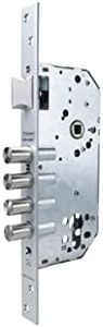 Tesa Assa Abloy TFB7Q 1 R100B Cerradura Monopunto de Seguridad para Puertas de Madera, Latonado, Cil. 30 x 30 mm