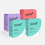 Sparkle Biodegradable&Compostable Bamboo Sanitary Pads For Women-28 Pads (Pack Of 4),Size-1 Regular,2 Large&1 Overnight|Plastic-Free|Unscented|Zero Toxins|Rash-Free|Super Soft Comfortable Top Layer
