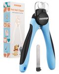 Poozonlife Dog Nail Clipper with Light, Illuminates Nail Clipper Kit or Bloodline for Safe, Easy Trimmers, Extra Sharp for Thick Nails, Quick Sensor, Avoid Over Cutting Toenail, for Cats & Dogs