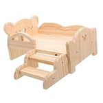 INOOMP 1 Set Solid Wood Pet Crib Bu
