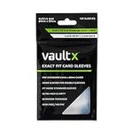Vault X Exact Fit Trading Card Sleeves - High Clarity Perfect Fit Inner Sleeves to Protect and Preserve Board Game, Collectible and Trading Card Games (100 Pack)