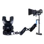 CowboyStudio Magic Carbon Fiber Handheld Stabilizer Kit with Camera Shoulder Load Vest, Double Handle Arm and Matte Box for DSLR DV Camera