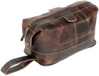 Men's Genuine Leather Toiletry Bag 